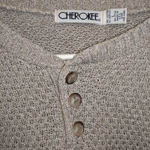 Men's Cherokee ribbed knit pullover Sweater Size L